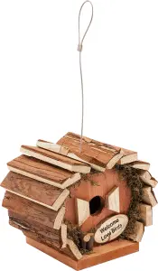 Handmade Rustic Wooden Bird House