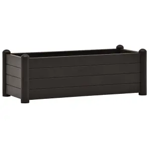 Berkfield Garden Raised Bed PP Anthracite 100x43x35 cm