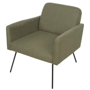 Armchair NARKEN Fabric Olive Green