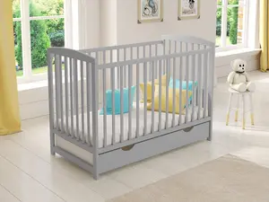 Jacob cot bed 120x60cm with drawer