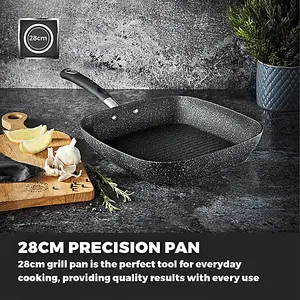 Tower Precision 28cm Grill Pan Black