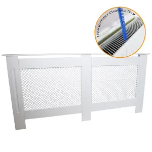 Radiator Cover MDF White 1720mm