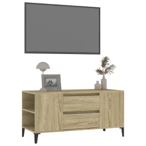 Berkfield TV Cabinet Sonoma Oak 102x44.5x50 cm Engineered Wood