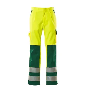 Mascot Safe Compete Olinda Trousers - Hi-Vis Yellow (Hi-Vis Yellow/Green)  (36.5) (Leg Length - Long)