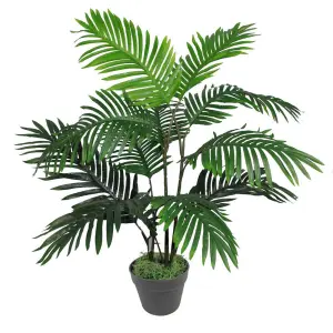 90cm Leaf Design UK Large Realistic Artificial Palm Tree