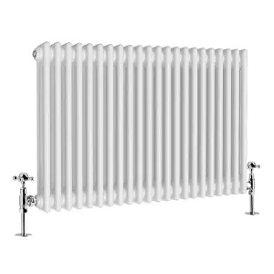 G-Rad White Triple Column Horizontal Radiator - (H) 600 x (W) 1000mm