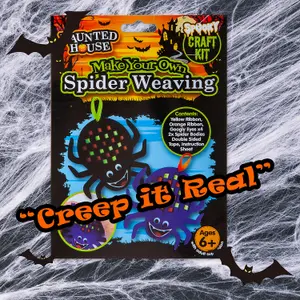 Halloween Spider Felt Weaving Craft Kit Trick or Treat Party  MultiColour