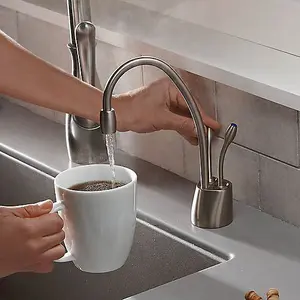 InSinkErator GN1100 Brushed Stainless Steel Instant Filtered Steaming Hot Water Kitchen Side Tap