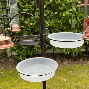 Deluxe Metal Bird Feeding Station With Four Large Feeders