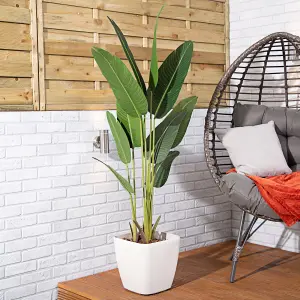 Alfresia Artificial Plant, Wide Leaf, Indoor or Outdoor Use