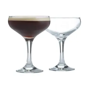 Ravenhead 41.623 Entertain Set of 2 Cocktail Saucer Glasses, 22 x 11 x 14 cm