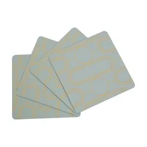 Maison by Premier Frosted Deco Set Of 4 Green Coasters