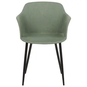 Set of 2 Dining Chairs ELIM Dark Green