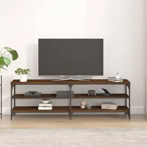 Berkfield TV Cabinet Brown Oak 160x30x50 cm Engineered Wood