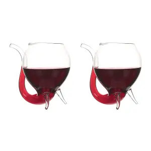 Wine Port Sippers Sipping Glasses Pack of 2 Large Size 250ml Glassware Gift Set