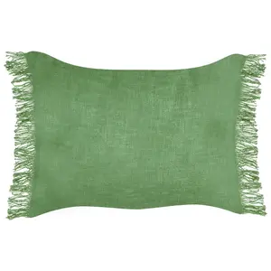 Set of 2 Cushions MABA Cotton Solid Green