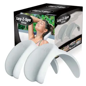 Set of 2 Lay-Z-Spa Hot Tub Soft Pillow Head Rest Neck Cushion