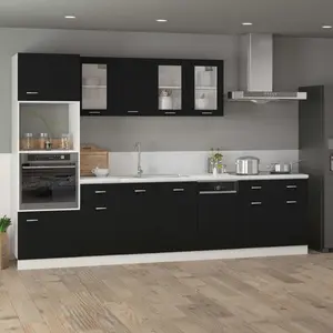 81.5cm Kitchen Pantry Black