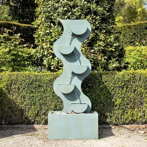 Primrose Monsanto Tiered Cascading Zinc Water Feature 122cm