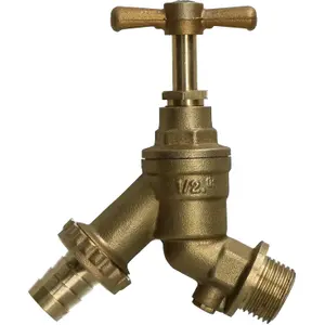 1/2" Brass Hose Union Tap with Double Check Valve Back-flow Prevention Outdoor