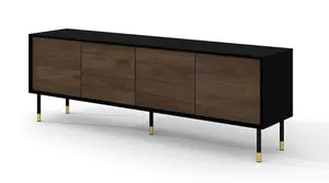 Modern Sherwood TV Cabinet in Oak Catania W1800mm x H600mm x D400mm