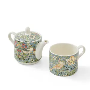 Morris and Co Strawberry Thief Tea Set for One