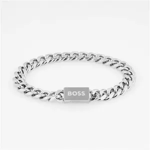 BOSS Gents BOSS Stainless Steel Chain Link Bracelet - BOSS Bracelets