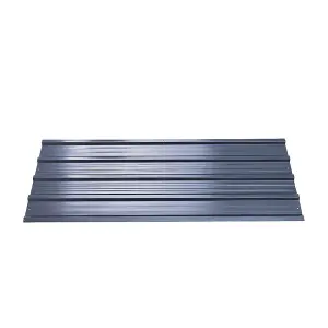 12pcs Steel Corrugated Panels Metal Panels for Outdoor Roofing Sheet, Grey