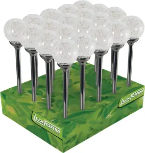 Luxform Solar Conga Spike Light Globe 20pk