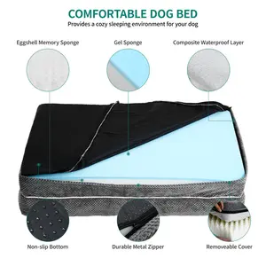 Nylon Pet Bed 18cm H x 71cm W x 58cm D