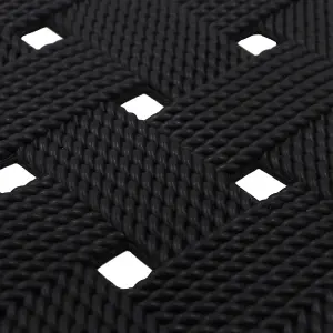 JVL Rubber Doormat, 40x70cm, Trellis