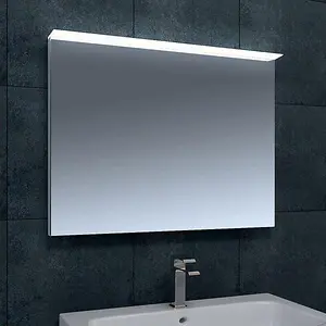 Venture LED Illuminated Bathroom Mirror with Demister & Shaver Socket (H)600mm (W)800mm