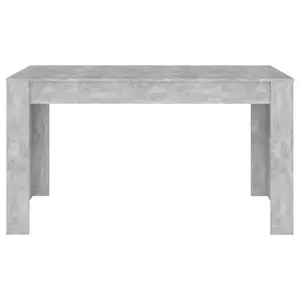 Gille Dining Table 140 x 74.5 x 76 cm Engineered Wood Concrete Grey / Concrete Grey