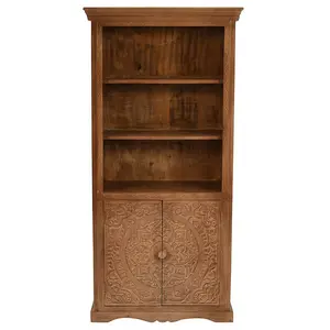 Artwork Large Bookcase - Solid Mango Wood - L45 x W85 x H175 cm