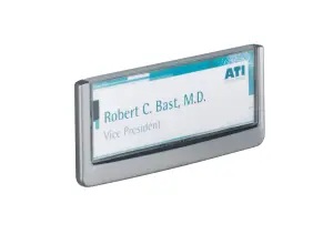 Durable Adhesive CLICK SIGN Wall Mounted Door Sign Holder - 149x52mm - Grey