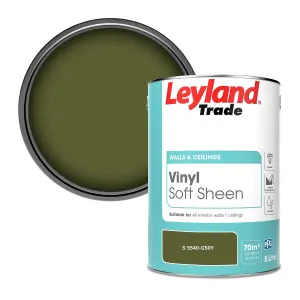 Leyland Trade Vinyl Soft Sheen Walls & Ceilings Emulsion Paint (S 5540-G50Y) - 5L