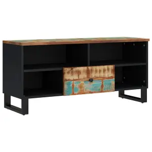 Berkfield TV Cabinet 100x33x46 cm Solid Wood Reclaimed&Engineered Wood