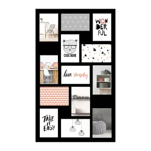 nielsen Accent Collage Frame for 13 photos 10x15 cm, Black