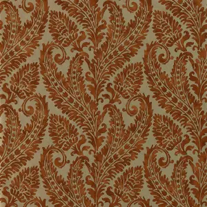 Clarke & Clarke  W0161/04 Regale Russet/Gilver Wp