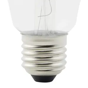 Diall E27 3.4W 470lm Clear ST64 Warm white LED filament Light bulb