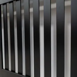 Black Vertical Line Design Radiator Cover - Large