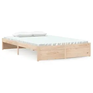 Berkfield Bed Frame Solid Wood 120x190 cm Small Double