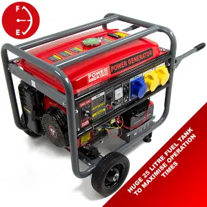 Petrol Generator Electric Start PowerKing PKB8500E 6500w 8.125kVA 15HP