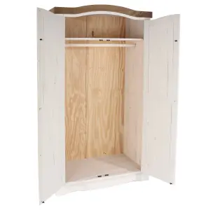 Core Products, Premium Corona White 2 door wardrobe