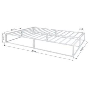 Laurent Bed Frame White / Kingsize (5')