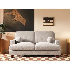 Solace+Co Addison 2 Seater Boucle Sofa - Beige