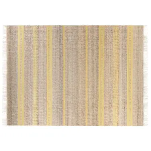 Jute Area Rug 160 x 230 cm Beige and Yellow TALPUR