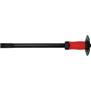 Drop Forged Steel Cold Chisel with Safety Grip - 25mm x 450mm - Octagonal Shaft