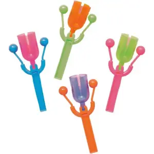 Unique Party Neon Noisemaker (Pack of 4) Multicoloured (One Size)