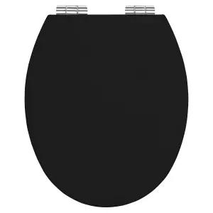 Bemis New York Black Standard Soft close Toilet seat